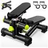 JUPPLIES Mini Stepper Fitness Casa | Con Bande Elastiche, Pistoni Idraulici, Display LCD, Resistenza Regolabile, Stepper Silenzioso Per Cardio E Tonificazione