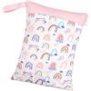 Genérico Wet Dry Bag - Borsa per pannolini impermeabile a doppio strato, 2 | Con cerniera, riutilizzabile per neonati, per costumi da bagno, asciugamani, spiaggia, piscina, palestra, yoga, viaggi, porto