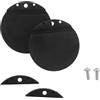 BESTYASH Coperchio di Scarico Marino con Viti, Nylon Nero 1,57 Pollici | Ricambio per Scappolette Nautiche, Assemblaggio Rapido, Resistente a Pioggia Intensa e Onde, per Ambienti Marini