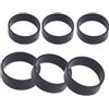 Feegow Anelli neri per immersioni, diametro interno 32 mm, per cinghie di piastra | Il colore nero si abbina all'attrezzatura, materiale morbido e flessibile, impedisce lo scivolamento