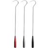 Risveglio 3pcs Ice Fishing Gaff Ganci per Pesca in Mare in Acciaio Inox | Testa di ancoraggio con manicotto per barca, fiume, bacino idrico, per laghetto, rosso, grigio, 32,5 cm
