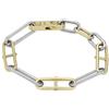 Fossil Bracciale a catena da donna in acciaio inossidabile con chiusura a moschettone