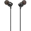 JBL Premium In-Ear cuffie con microfono, cavo piatto con telecomando universale Modello T110 Model T110 Nero