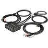 StarTech Switch KVM HDMI a 2 Porte, 4K 60Hz, Alimentazione USB, Hotkey | Audio Integrato, Ideale per Postazioni UHD a Doppio PC
