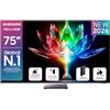 Samsung 75 MRE75R95HATXZT Micro RGB 4K Glare Free Smart TV Vision AI 2026 | Micro RGB Precision Color, HDR10+, Motion Xcelerator 165Hz, Dolby Atmos, Alexa Built-in, pacchetto intrattenimento