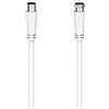 Hama Cavo connettore SAT, connettore - spina coax. 3,0 m, 90 dB
