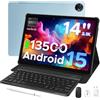DOOGEE Tab E3 Max Tablet 14 Pollici 2,1K FHD+, Tablet Android 15, Batteria 13500mAh Tablet con Sim, Processore Helio G100 Octa-core, 32GB RAM + 256GB ROM (2 TB TF), 16MP+8MP, 4G LTE/5G Wi-Fi/GPS