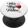Miftees Halloween Tees Halloween strega Il vino è la mia pozione magica PopSockets PopGrip Adesivo