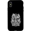 Medieval Knight Faith Crusader Warrior Custodia per iPhone X/XS La fede cavalca alla guerra cavaliere medievale crociato