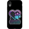 Your Memory Is Our Keepsake Pet Cat Dog Custodia per iPhone XR La tua memoria è il nostro ricordo per animali domestici, gatti e cani, a forma di zampa a forma di cuore