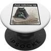 Cat Owner Humor Just Tidying Up Funny Cat Kitty Litter Mess Leaf Blower PopSockets PopGrip Adesivo