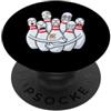 Funny Bowling Bowler Gifts Bowling Lover Divertente bowling Pin Hug Team Bowling Bowling Giocare a Bowling PopSockets PopGrip Adesivo