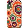 Wobbly Circle Collection Custodia per iPhone XR Anelli in ceramica dipinta