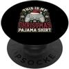 Gamer Christmas Gifts & Holiday Gaming A Divertente pigiama natalizio da gamer PopSockets PopGrip Adesivo