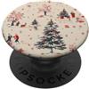 Christmas Winter Nostalgia Vintage Grip Christmas Winter Nostalgia Vintage Holiday PopSockets PopGrip Adesivo