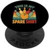 Funny Bowling Bowler Gifts Bowling Lover Questa è la mia maglietta di ricambio Vintage Bowling Lover Retro Bowler PopSockets PopGrip Adesivo