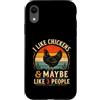 Farm Life Chicken Hen Lover Custodia per iPhone XR Mi piacciono le galline, forse 3 persone