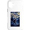 Van Gogh Starry Night AK Custodia per iPhone 16 Plus T-shirt Van Gogh Starry Night Bigfoot Lover/Mamma/Dad