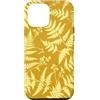 generic Custodia per iPhone 12 Pro Max Grafica botanica giallo senape felce