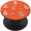 Cute Christmas tree Orange Cute Grip Hol Cute Christmas tree Orange PopSockets PopGrip Adesivo