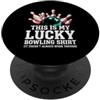 Funny Bowling Bowler Gifts Bowling Lover This Is My Lucky Bowling Shirt Divertente giocatore di bowling PopSockets PopGrip Adesivo