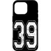 Vintage Varsity Athletic Numbers Custodia per iPhone 16 Pro Numero 39 Varsity Jersey squadra sportiva giocatore