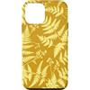generic Custodia per iPhone 12 mini Grafica botanica giallo senape felce