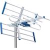 EDISION YAGI 8db Antenna TV Digitale Terrestre UHF 21-48 esterno, con filtro 5G LTE, per Ricezione il segnale Digitale Terrestre DVB-T/T2, Frequenze 470-694Mhz, Lunghezza 47cm, LTE700, Blu