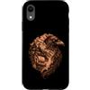 Divertente Corvo Natura Nordica Regalo Custodia per iPhone XR Corvo Montagna Drakkar Seppia Natura Nordica Arte
