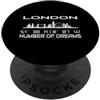 GPS Coodinates and Skyline of your City Coordinate GPS Inghilterra Vacanze Silhouette Skyline Londra PopSockets PopGrip Adesivo
