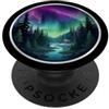 Aurora Borealis Northern Lights Products Aurora Boreale Aurora Boreale Cielo Notturno Natura Souvenir PopSockets PopGrip Adesivo