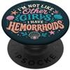 Great Woman Studio Divertente Emorroidi Sirena Citazione Umorismo PopSockets PopGrip Adesivo