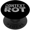 Software Developer Memory Loss Humor Contesto Marciume Divertente Cultura Internet Slang Brainrot Trend PopSockets PopGrip Adesivo