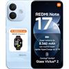 XIAOMI REDMI Note 17 Pro 5G, Smartphone 6+256GB, Sky Blue + REDMI Watch 6 | Fotocamera OIS 50MP, HyperCharge 67W, Snapdragon®6s Gen4, Display Flagship Alta Luminosità 3500nit, Protezione Occhi, HyperAI