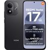 XIAOMI REDMI Note 17 5G, Smartphone 8+256GB, Black, Batteria da 7700 mAh | Snapdragon® 4 Gen 4, Ricarica Turbo 45W, Display AMOLED FHD+ 6,99 Protezione Occhi, Xiaomi HyperOS, IP65, Fotocamera 50MP