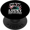 Funny Bowling Bowler Gifts Bowling Lover This Is My Lucky Bowling Shirt Divertente giocatore di bowling PopSockets PopGrip Adesivo