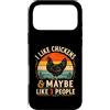 Farm Life Chicken Hen Lover Custodia per iPhone 17 Pro Max Mi piacciono le galline, forse 3 persone