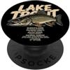 4LakeTroutLovers Pesca alla trota sul lago Pesca Grafica Pesce Papà Uomini Ragazzi PopSockets PopGrip Adesivo