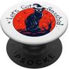 Halloween Cat Costumes Co. Costume da strega di gatto divertente spaventoso di Halloween PopSockets PopGrip Adesivo