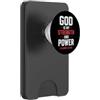 Men's Christian Faith Gospel Designs & Q GOD is My Strength & Power - 2 Samuel 22:33 Men's Christian PopSockets PopWallet per MagSafe
