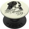 MyAnimal - Berner Mountain Dog Berner Sennenhund Fine Art Ritratto con testo curvo PopSockets PopGrip Adesivo
