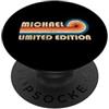 Retro Name Vault MICHAEL Retro 70s 80s Sunset Stripe PopSockets PopGrip Adesivo