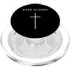 Minimalist Christian Apparel Jesus Merch Caso Chiuso Croce Minimalista Religioso PopSockets PopGrip per MagSafe