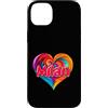 Unique Named Personalized Heart Tees Custodia per iPhone 14 Plus Maglietta con scritta I Heart Love Milan