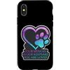 Your Memory Is Our Keepsake Pet Cat Dog Custodia per iPhone X/XS La tua memoria è il nostro ricordo per animali domestici, gatti e cani, a forma di zampa a forma di cuore