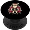 Gamer Christmas Gifts & Holiday Gaming A Giocatore Babbo Natale Giocare Videogiochi Luci di Natale PopSockets PopGrip Adesivo