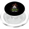 Tuxedo Cat Halloween Fun Gothic Smoking Cat Halloween Witch Black Kettle I Put A Spell On You PopSockets PopGrip per MagSafe