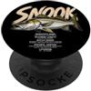 4SnookLovers Snook Angler Fishing Graphic Fish Dad Uomini Ragazzi PopSockets PopGrip Adesivo
