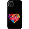 Unique Named Personalized Heart Tees Custodia per iPhone 11 Pro Max Maglietta con scritta I Heart Love Milan