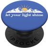 Phone Let Your Light Shine Shirt Matthew Let Your Light Shine Christian Bible Verse Matthew 5:16 PopSockets PopGrip Adesivo